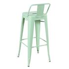 Kit - 6 X Banquetas Altas Iron Tolix Com Encosto - Industrial