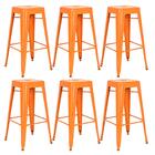 Kit - 6 X Banquetas Altas Iron Tolix - Industrial - Vintage -