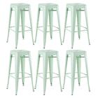 Kit - 6 X Banquetas Altas Iron Tolix - Industrial - Vintage -