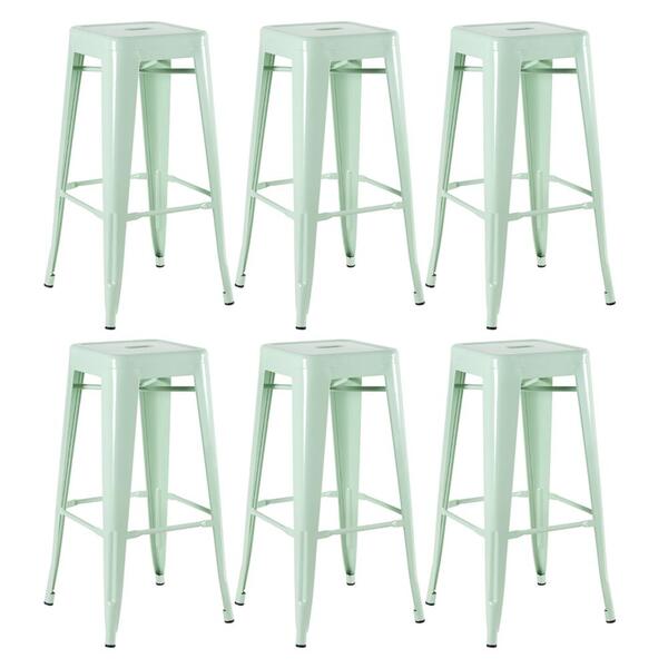 Kit - 6 X Banquetas Altas Iron Tolix - Industrial - Vintage -