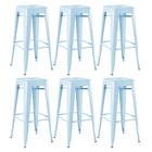 Kit - 6 X Banquetas Altas Iron Tolix - Industrial - Vintage -
