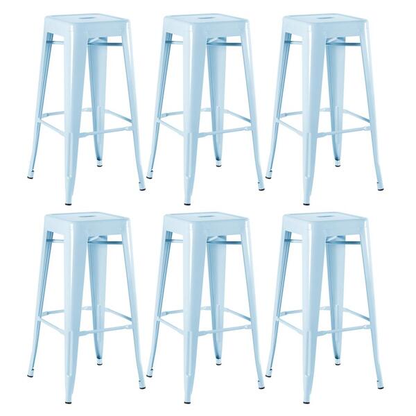 Kit - 6 X Banquetas Altas Iron Tolix - Industrial - Vintage -