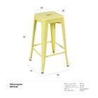 Kit - 6 X Banquetas Altas Iron Tolix - Industrial - Vintage -