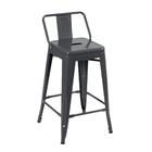 Kit - 6 X Banquetas Iron Tolix Com Encosto - 61 Cm - Industri