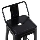 Kit - 6 X Banquetas Iron Tolix Com Encosto - 61 Cm - Industri