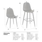 Kit - 6 X Cadeiras + 2 Banquetas Altas Estofadas Montana - Ca