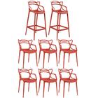 Kit - 6 X Cadeiras + 2 X Banquetas Altas Masters Allegra - Te