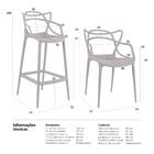 Kit - 6 X Cadeiras + 3 X Banquetas Altas Masters Allegra - Fe