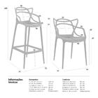 Kit - 6 X Cadeiras + 4 X Banquetas Altas Masters Allegra - Pr