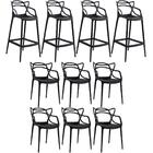 Kit - 6 X Cadeiras + 4 X Banquetas Altas Masters Allegra - Pr