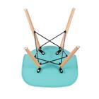 Kit - 6 X Cadeiras Charles Eames Eiffel Dsw - Base De Madeira