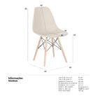 Kit - 6 X Cadeiras Charles Eames Eiffel Dsw - Base De Madeira