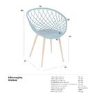 Kit - 6 X Cadeiras Clarice Nest Com Apoio De Braços - Sidera