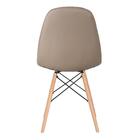 Kit - 6 X Cadeiras Eames Botonê - Nude - Base De Madeira Clara