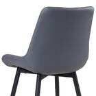 Kit - 6 X Cadeiras Estofadas Chicago - Cinza