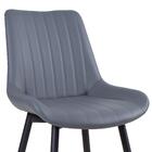 Kit - 6 X Cadeiras Estofadas Chicago - Cinza