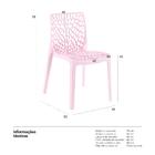 Kit - 6 X Cadeiras Gruvyer - Rosa Claro