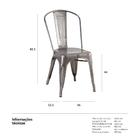 Kit - 6 X Cadeiras Iron Tolix - Industrial - Vintage - Metal