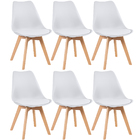Kit - 6 X Cadeiras Leda - Branco