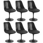 Kit - 6 X Cadeiras Tulipa Com Assento Giratório - Saarinen -