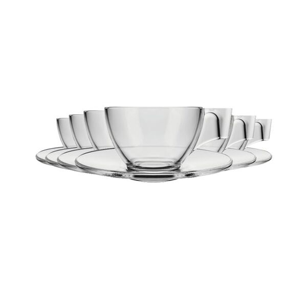 Kit 6 Xícaras Café Com Pires Astral 90ml Duralex