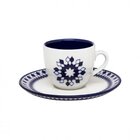 Kit 6 Xícaras Com Pires Coup Chess Oxford® Porcelana 200ml