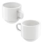 Kit 6 Xícaras De Café Com Pires Tramontina Paola Em Porcelana