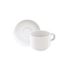 Kit 6 Xícaras De Chá Com Pires Tramontina Paola Em Porcelana