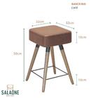 Kit 6 bancos Baixo Rio 50 Cm - Salaone