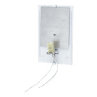 Kit 6X Arandela Frisada Policarbonato Branca p/ área Externa