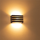 Kit 6X Arandela Frisada Policarbonato Marrom p/ área Externa