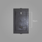 Kit 6X Arandela Frisada Policarbonato Marrom p/ área Externa