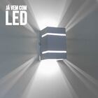 Kit 6x Arandela Marrom + Led 5w 6000k Bivolt  Luminária Exter