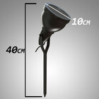 Kit 6x Espeto Para Jardim E27 Para Lâmpada Par 20/30 Preto St