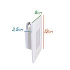 Kit 6x Luminária Balizador Led Parede Escada 3000k Caixa 4x2