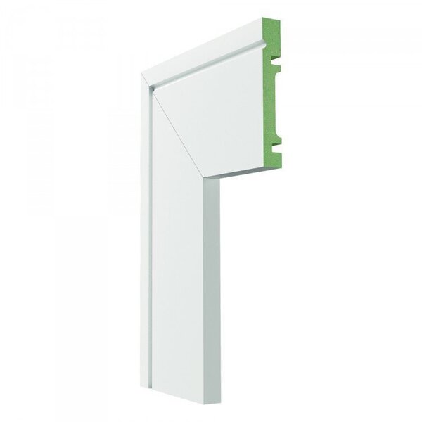 Kit 7,2m Linear Guarnição Mdf 1003 15mmx10cm Branco