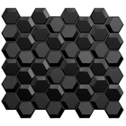 Kit 72 Placas 3d Pvc Preto Decoração Revestimento Premium De