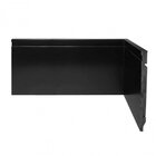 Kit 72m Linear Rodapé De Poliestireno Frisado 20cmx2,40m Preto