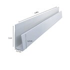 Kit 75m De Acabamento Perfil "u" P/ Forro Pvc 3cmx3m   Branco