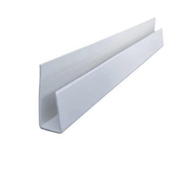 Kit 75m De Acabamento Perfil "u" P/ Forro Pvc 3cmx3m   Branco