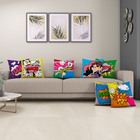 Kit 7 Almofadas Cheias Decoração Sala Quarto Pop Gibi 40cm