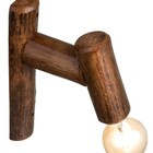 Kit 7 Arandelas Em Madeira Rústica