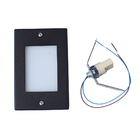 Kit 7 Balizador De Embutir Escada Parede Preto 4x2 Alumínio +