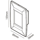 Kit 7 Balizador Eco Embutir 4x2 Led 2w Branco Frio 6500k