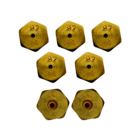 Kit 7 Bicos De Conversão Fogão Cooktop Para Gás Encanado Gn