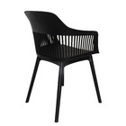 Kit 7 Cadeiras Polipropileno Marcela Montreal Preta Para Sala