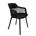 Kit 7 Cadeiras Polipropileno Marcela Montreal Preta Para Sala