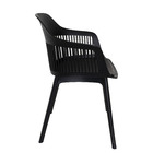 Kit 7 Cadeiras Polipropileno Marcela Montreal Preta Para Sala