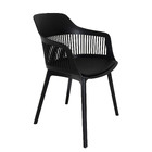 Kit 7 Cadeiras Polipropileno Marcela Montreal Preta Para Sala