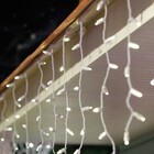 Kit 7 Cascata 400 Leds 10 Metros Luz Branca Fixa - 110v